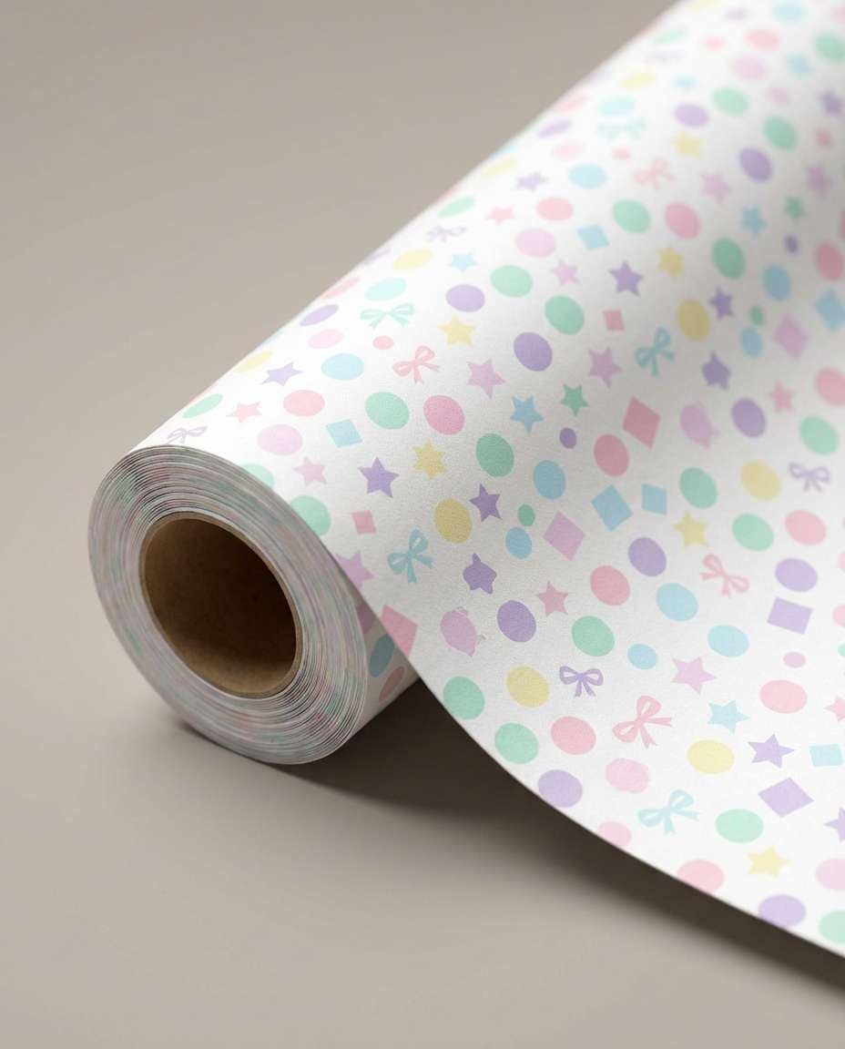 wrapping paper mockup photo