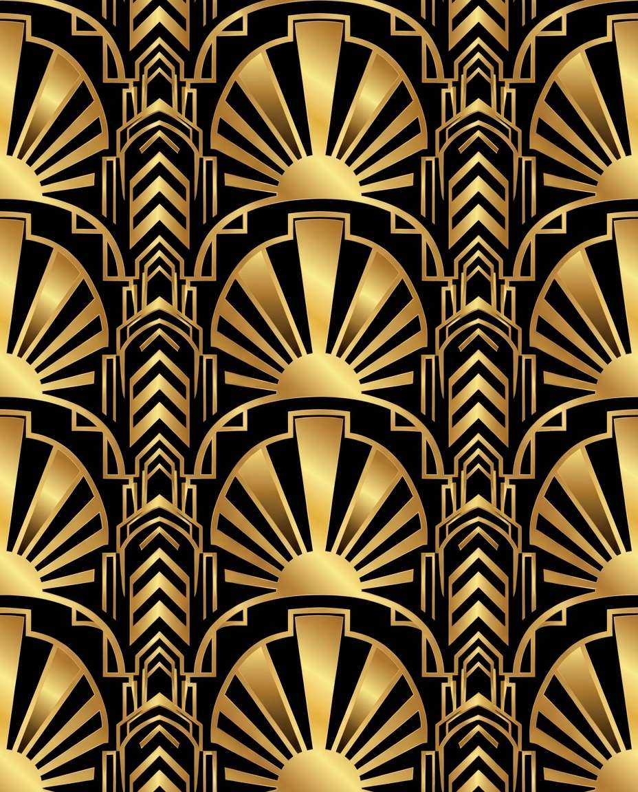 art deco fan glam photo
