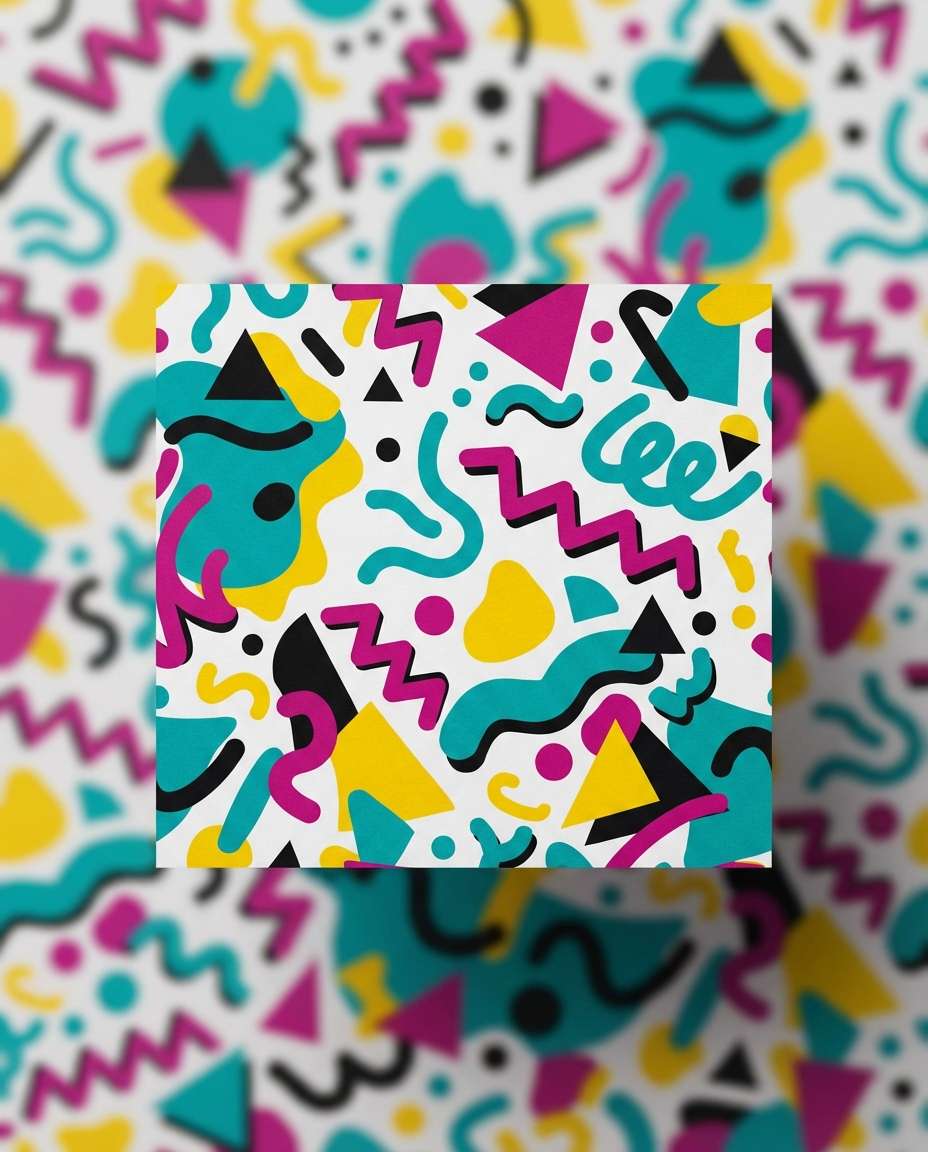 memphis geometry pop photo