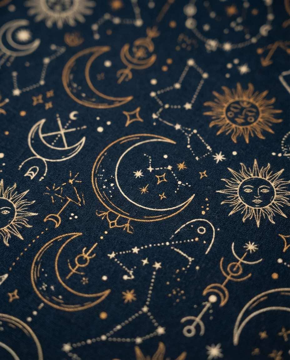 celestial night icons photo