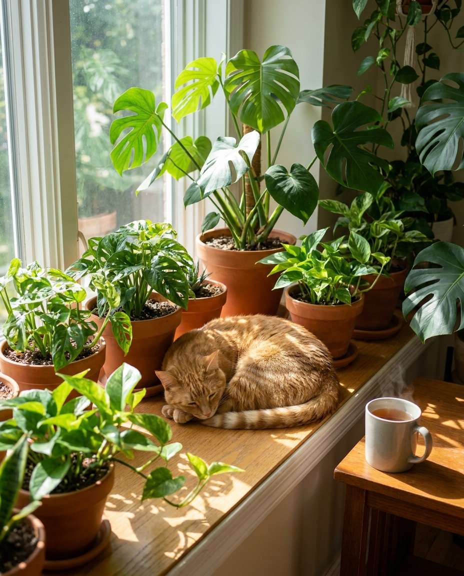 window plant jungle photo