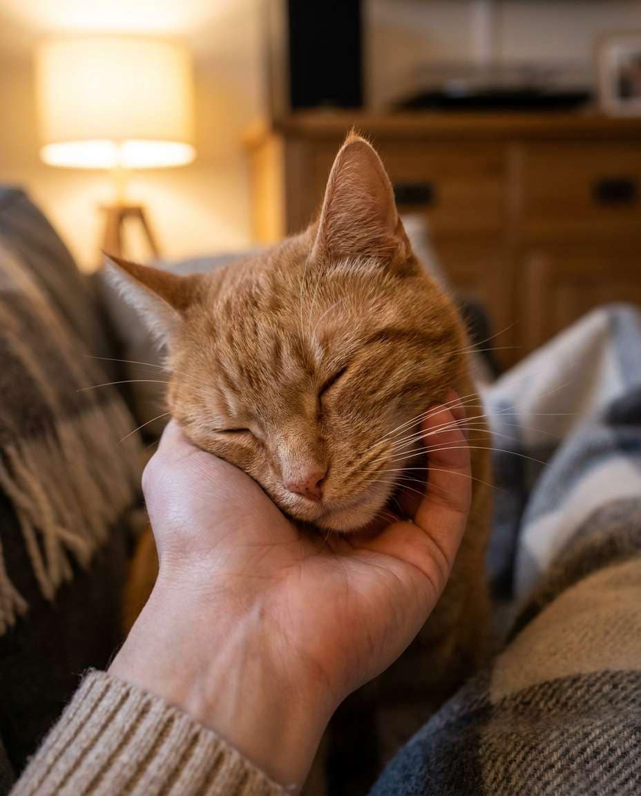 gentle head pet photo