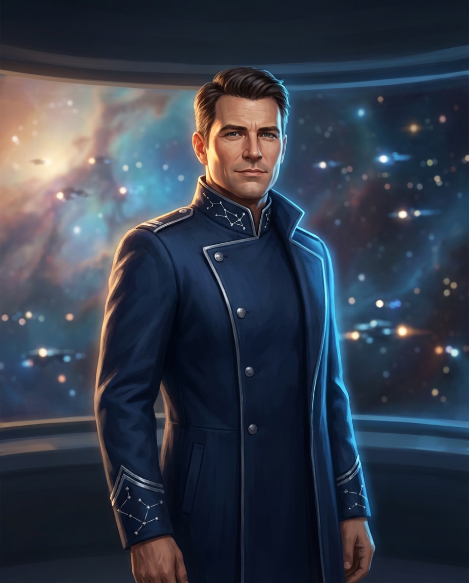 starship captain portrait photo