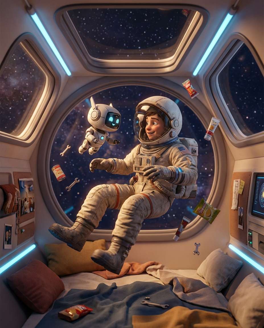 astronaut pet companion photo