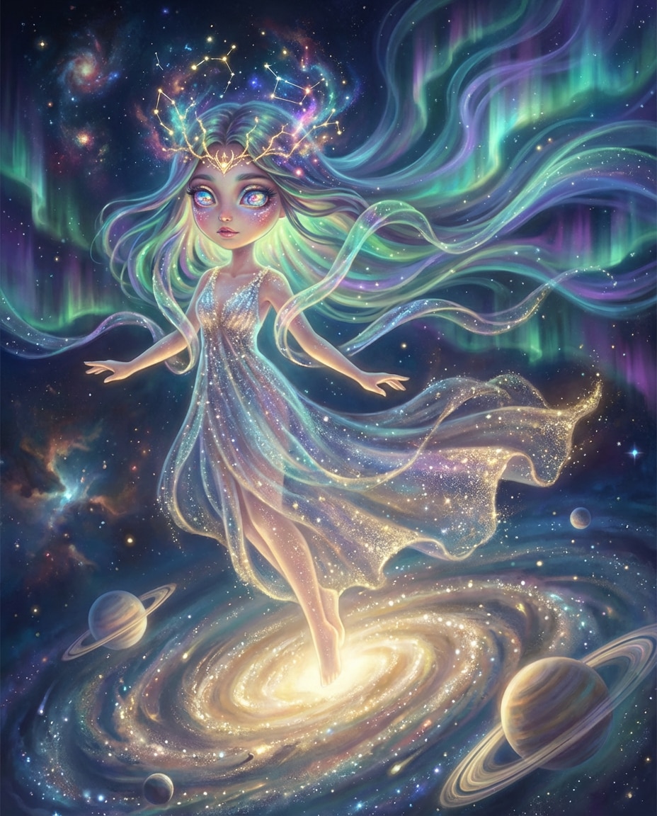 cosmic goddess crown photo