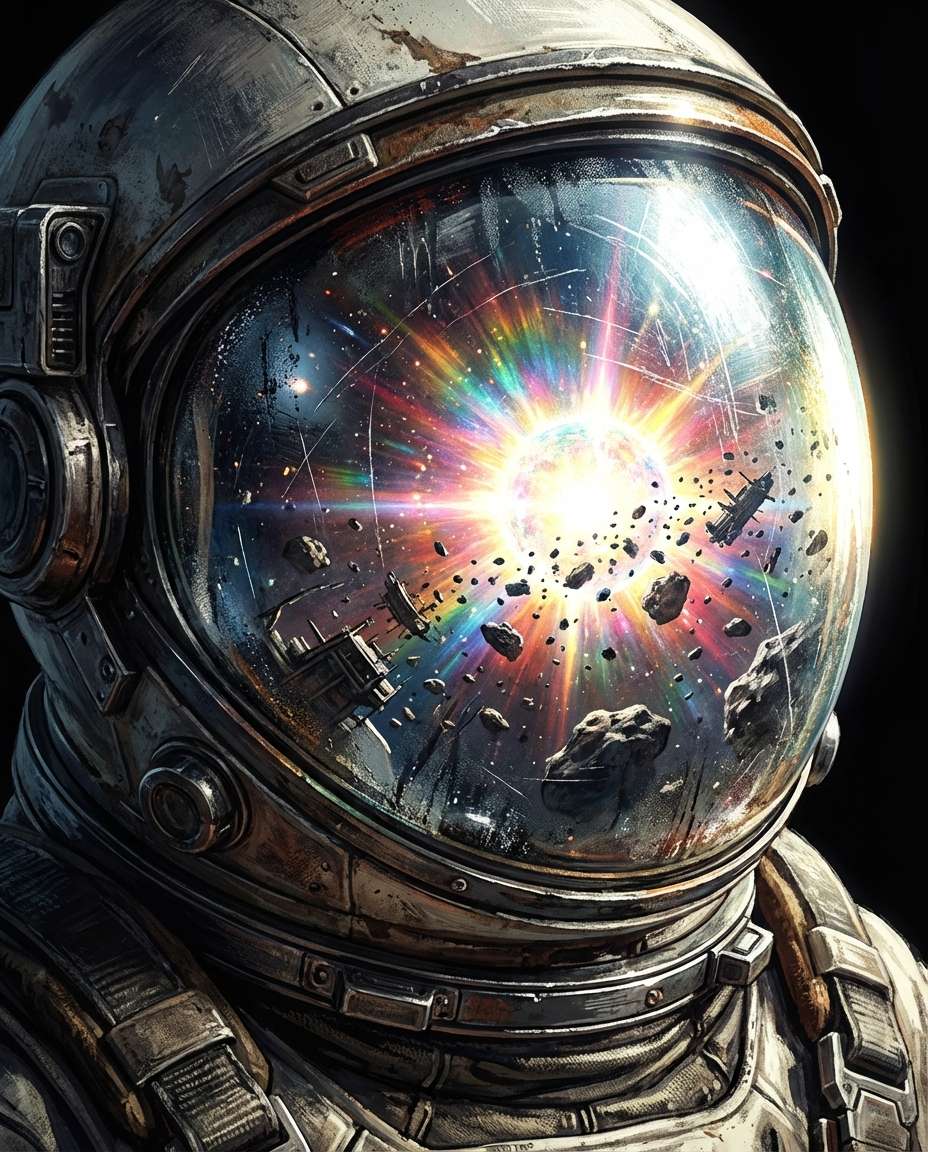 supernova reflection closeup photo