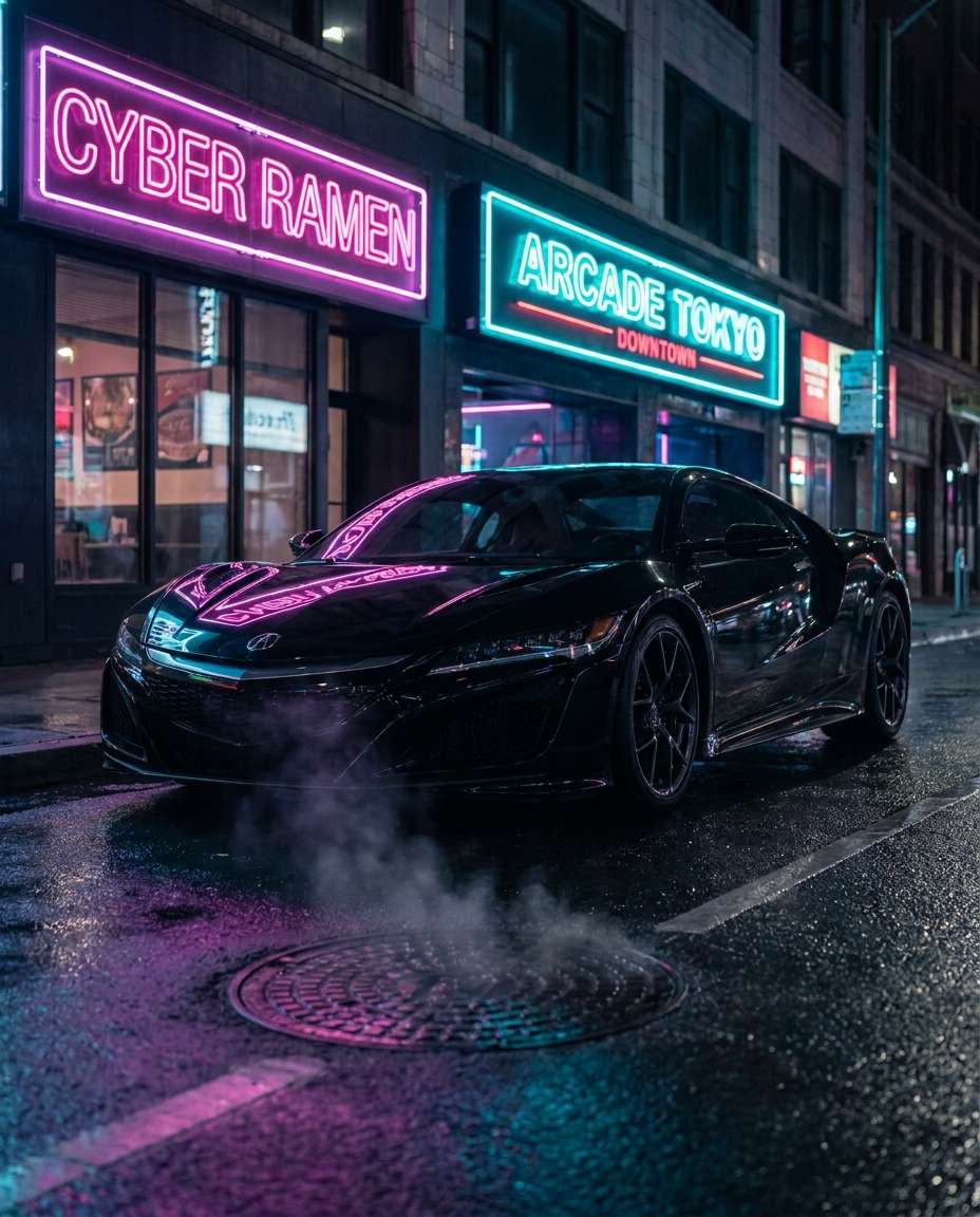 neon street hero photo