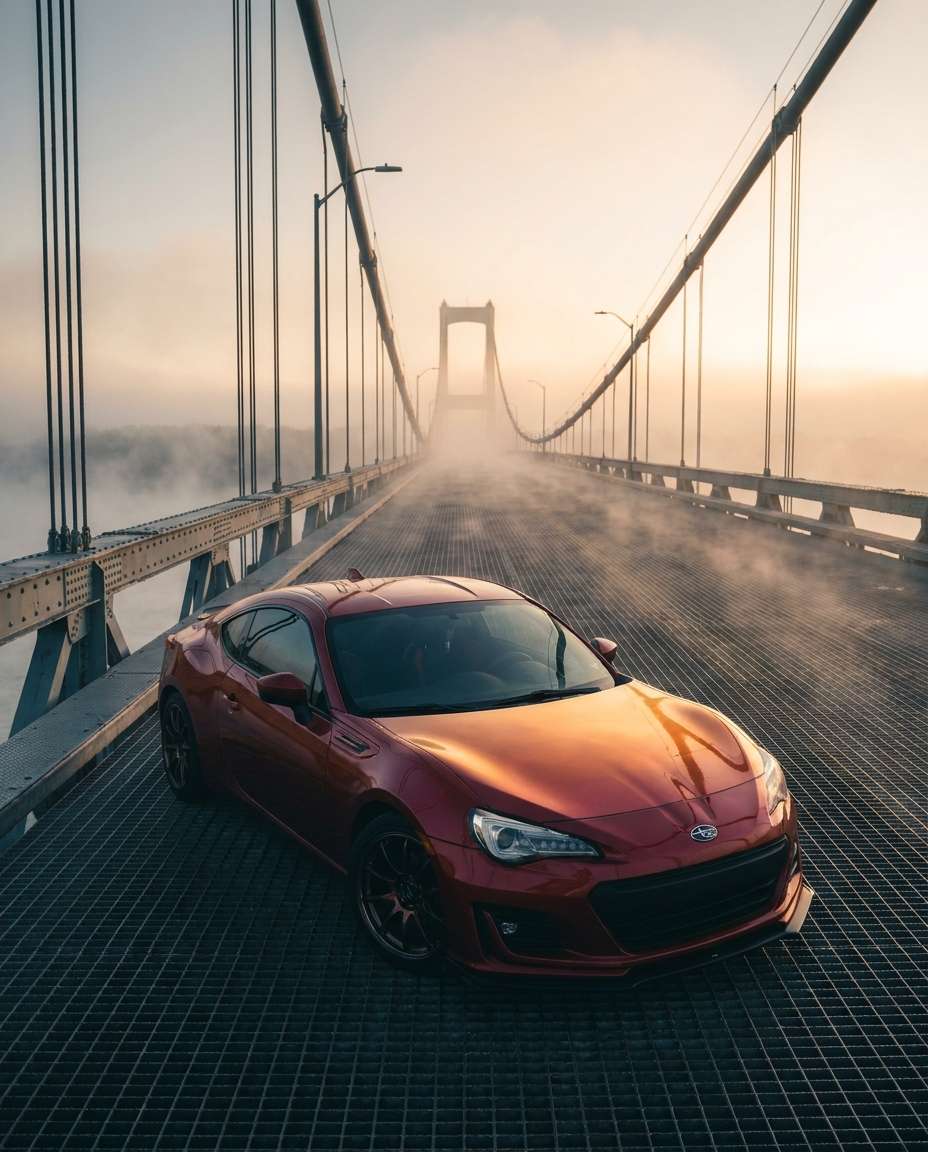 sunrise bridge shot photo