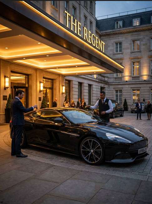 valet arrival glam photo