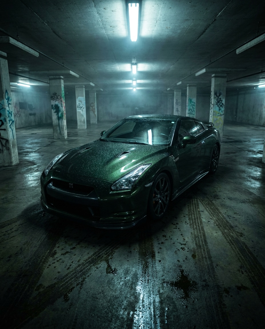 underground garage mood photo