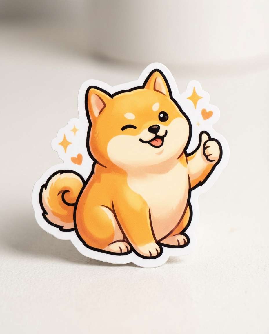 shiba thumbs up photo