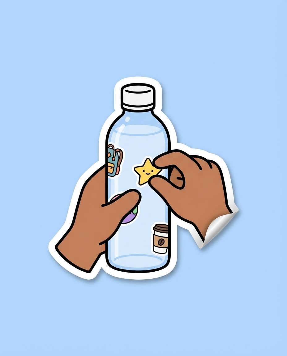 hands applying photo