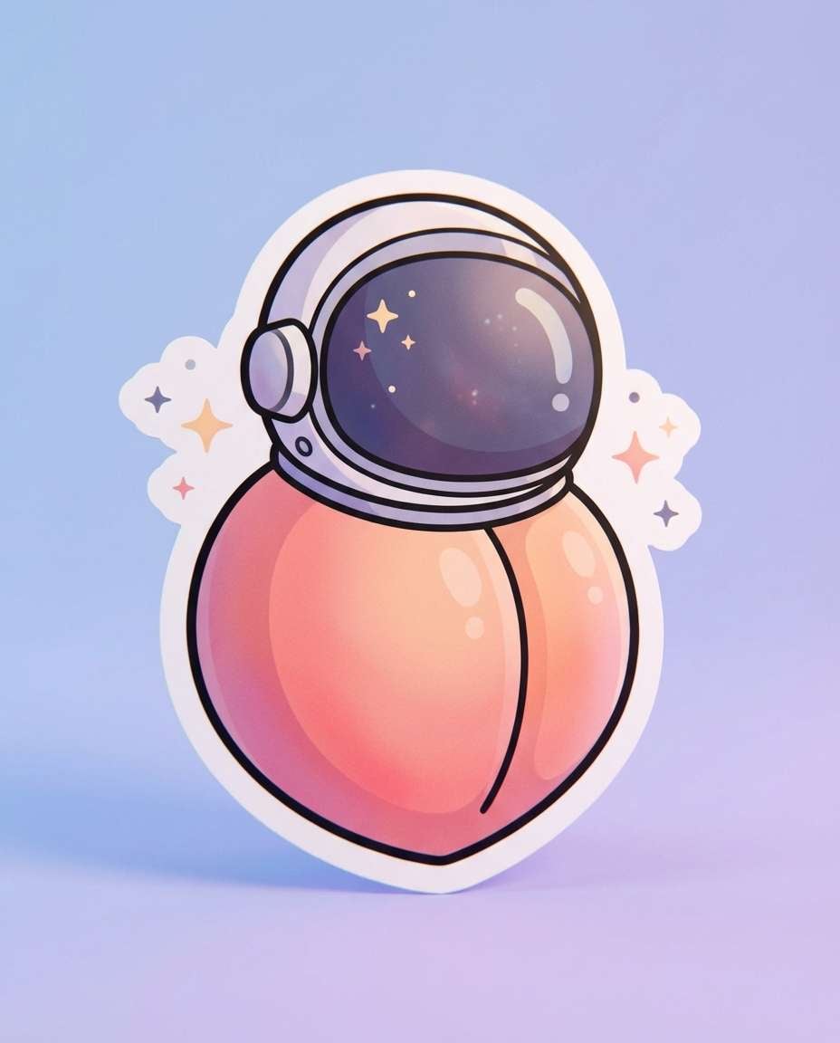 astronaut peach photo