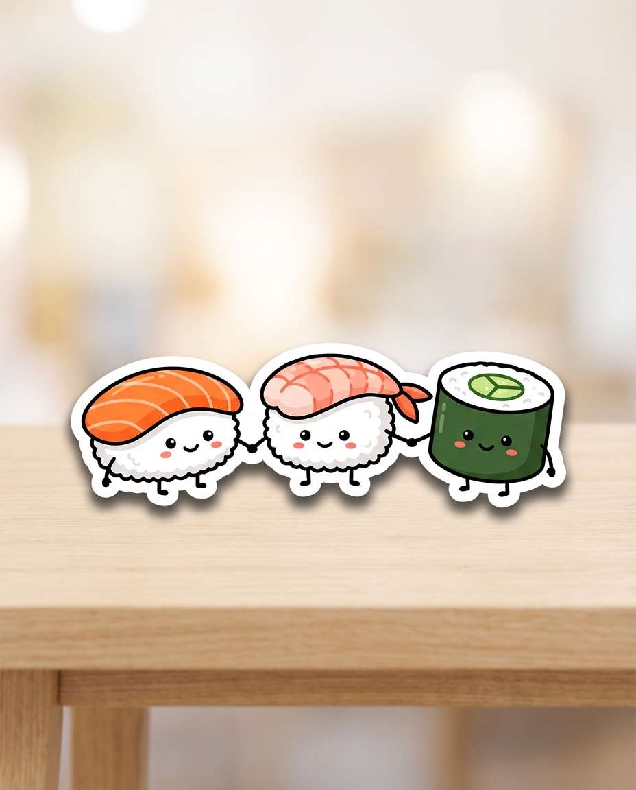 sushi friends trio photo