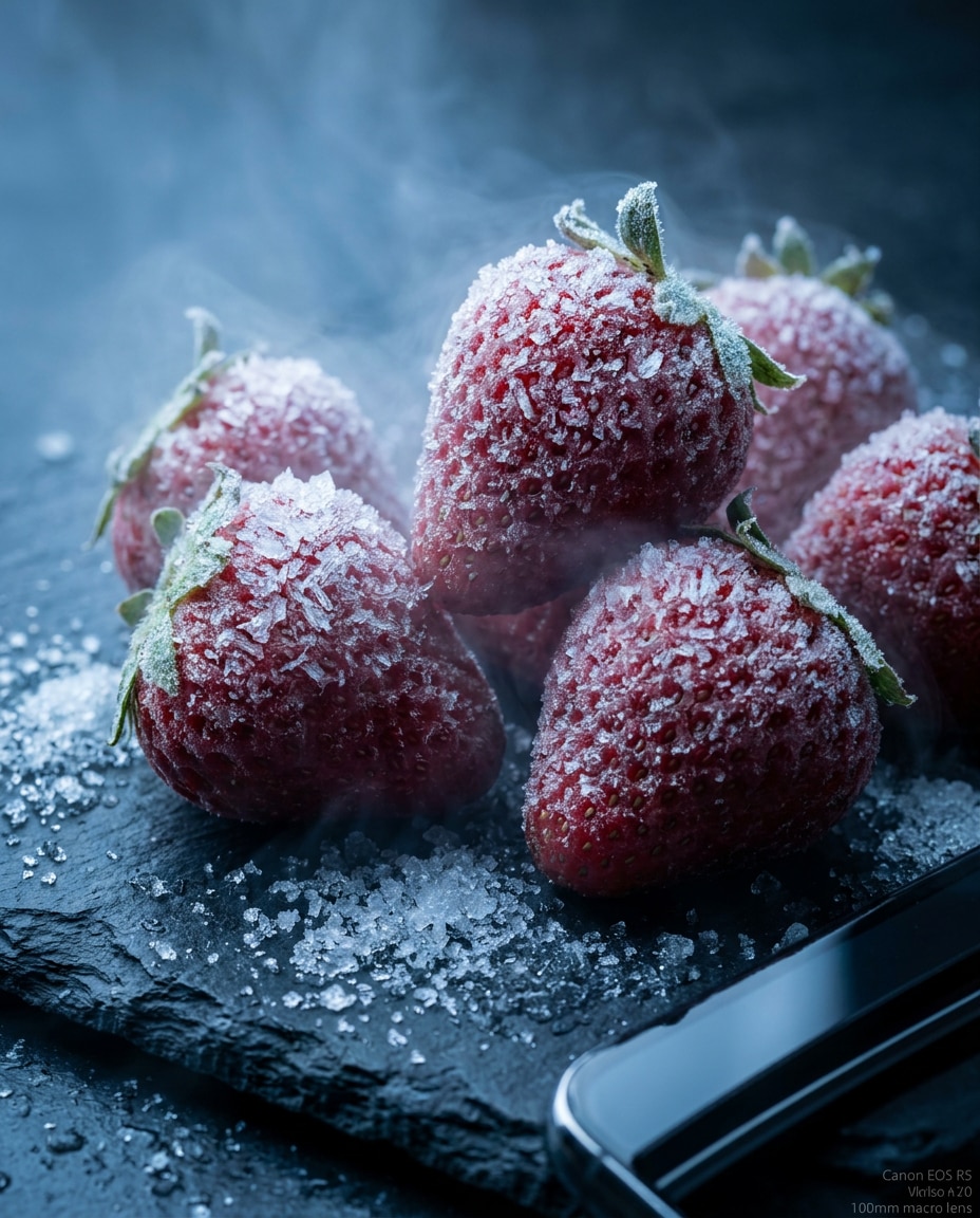 frozen strawberry frost photo