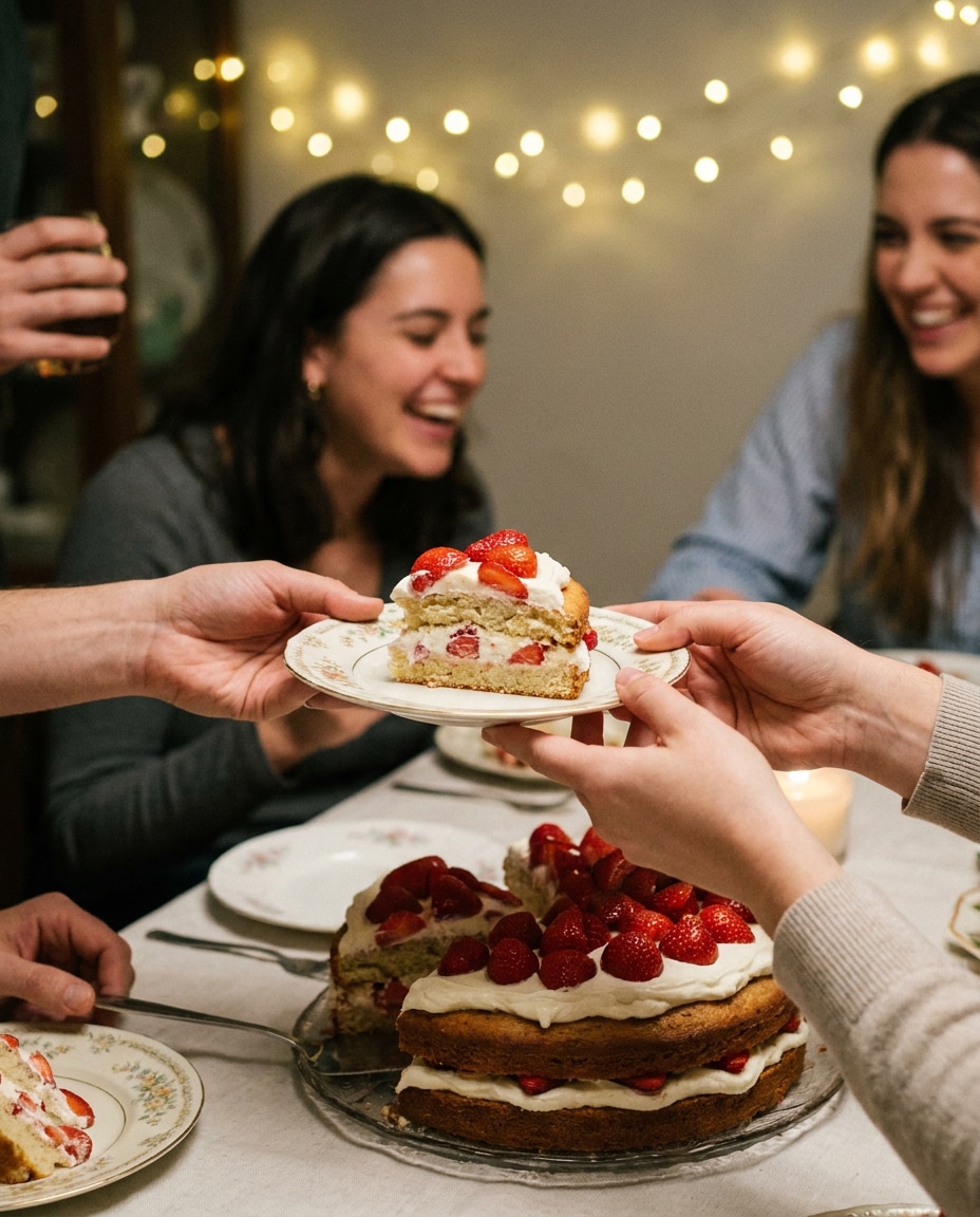 serving at party photo