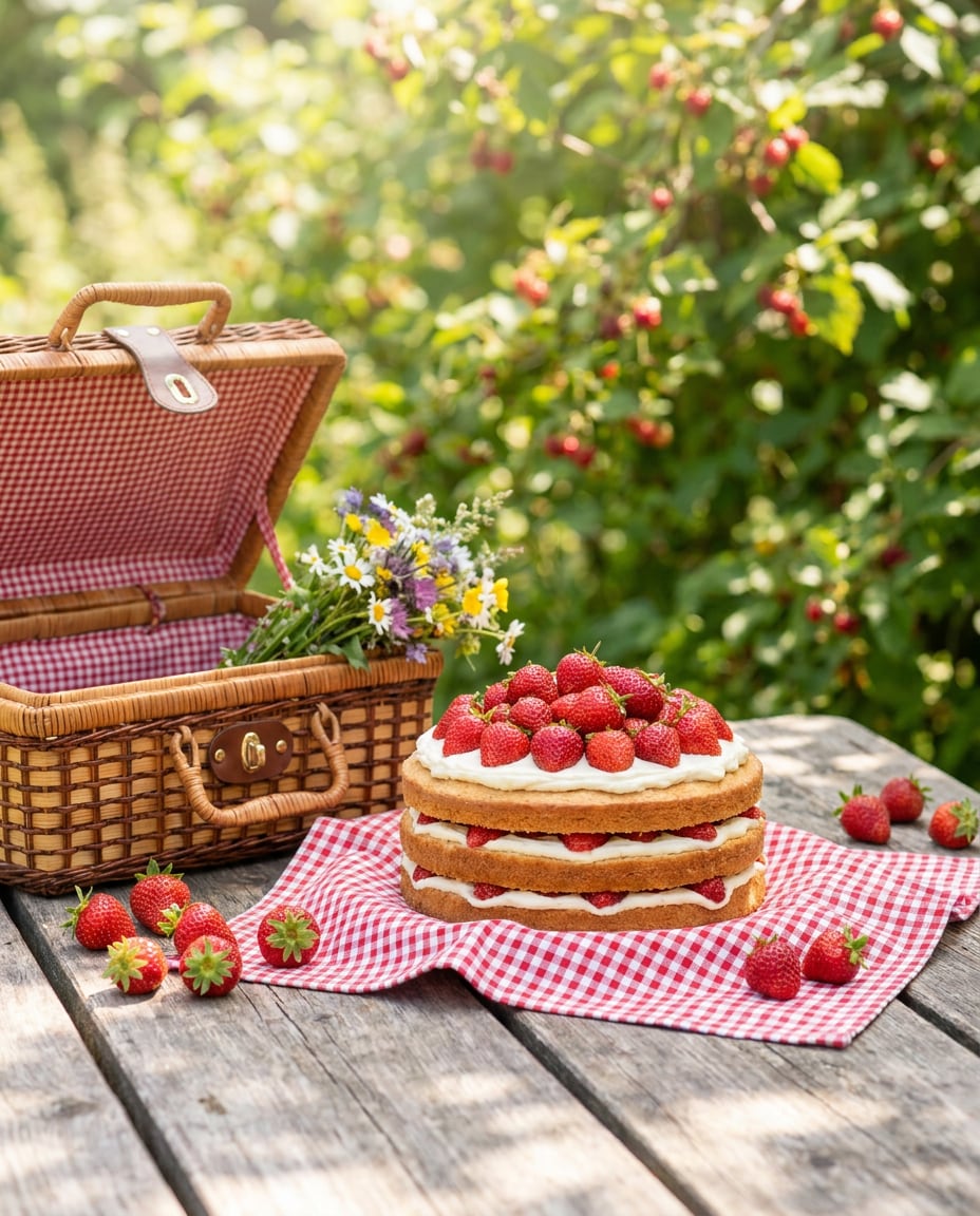garden picnic photo