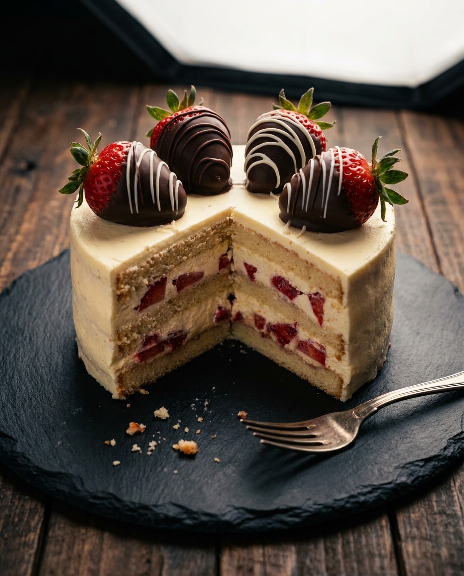 chocolatedipped berries photo