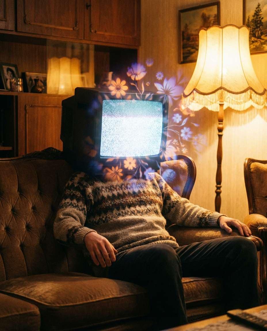 tv static garden photo