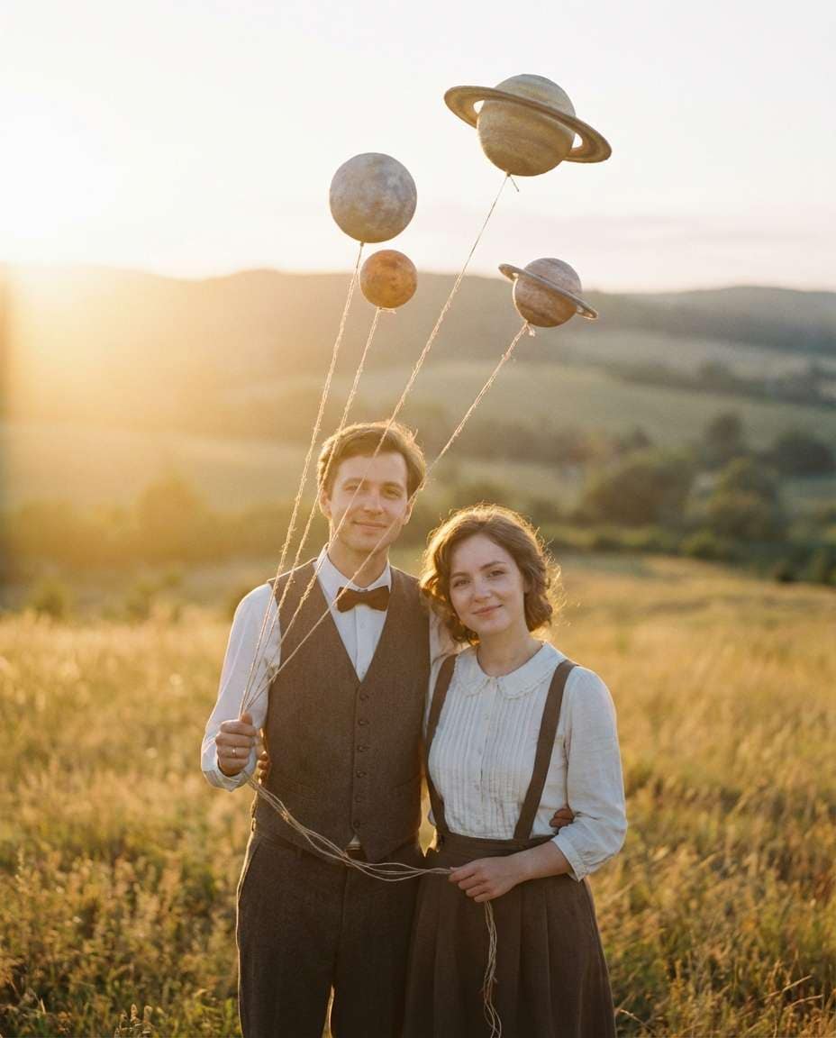 balloon planets above photo