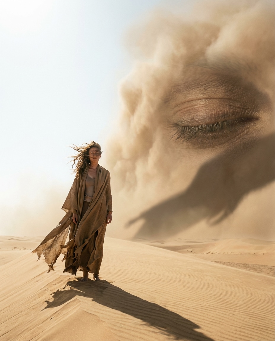 giant eye landscape photo