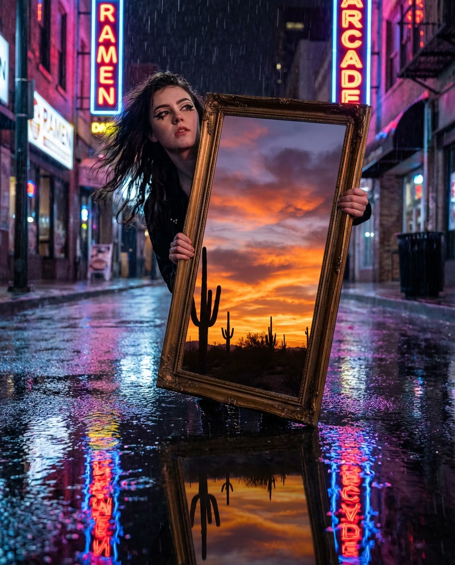 mirror portal street photo