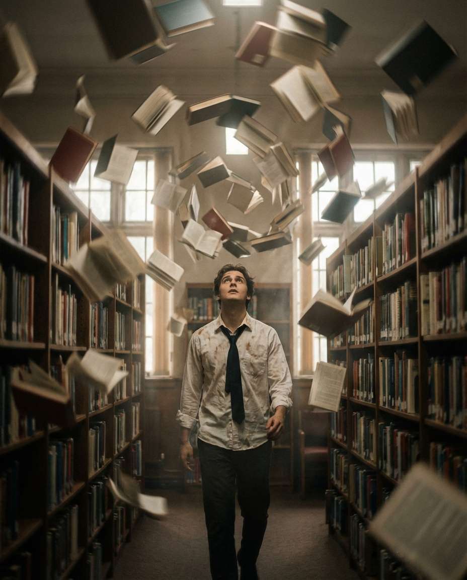 floating book storm photo