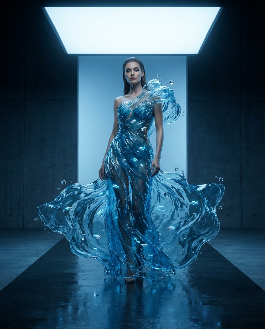 ocean dress gown photo