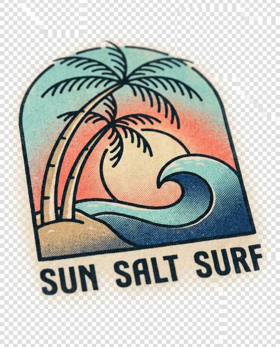 surf poster retro photo