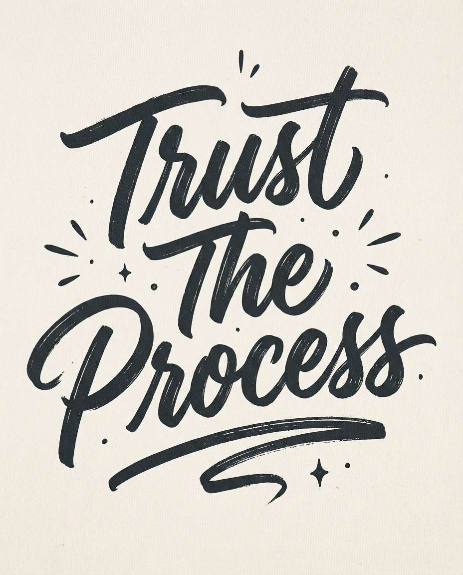 hand lettered quote photo