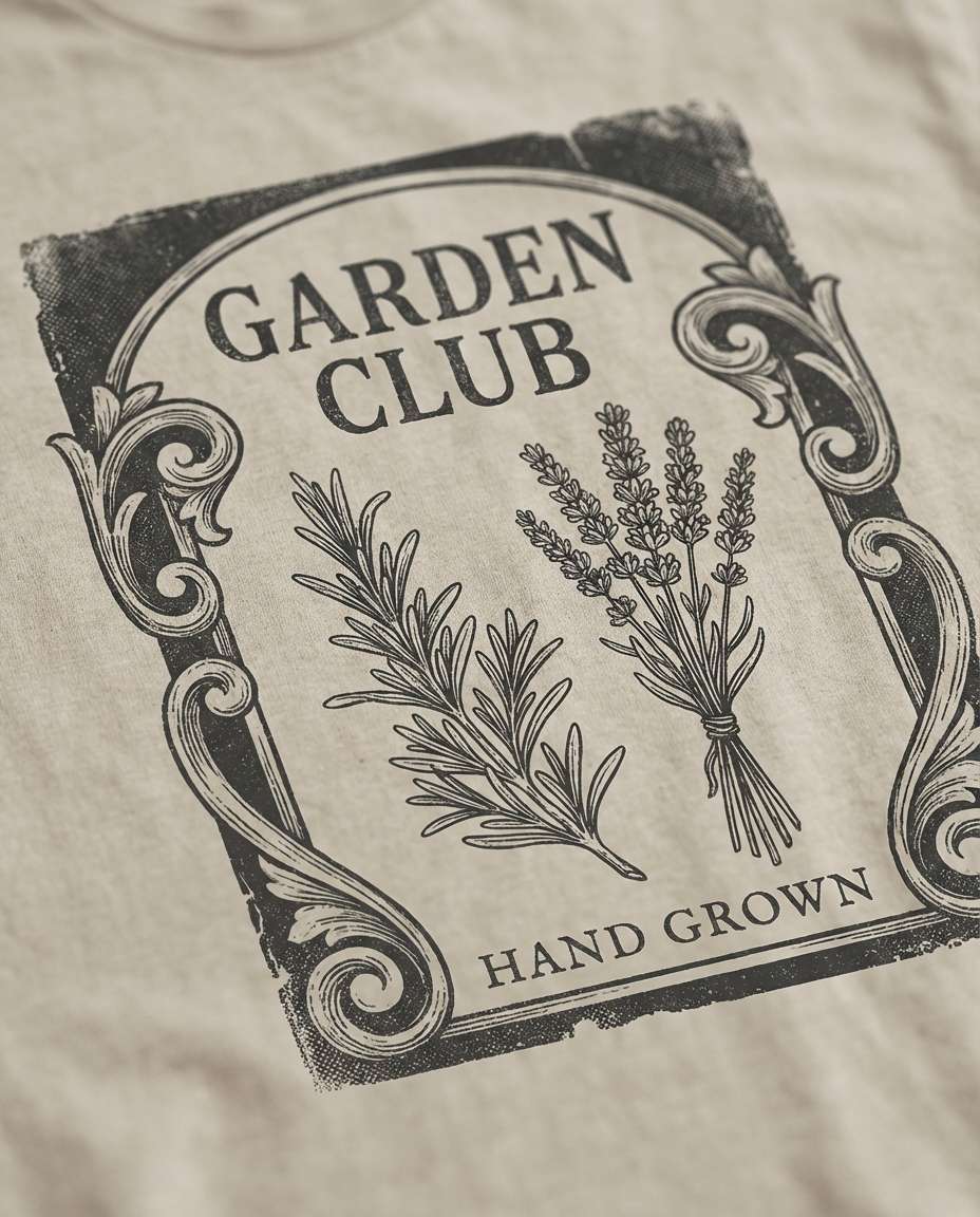 botanical herb label photo