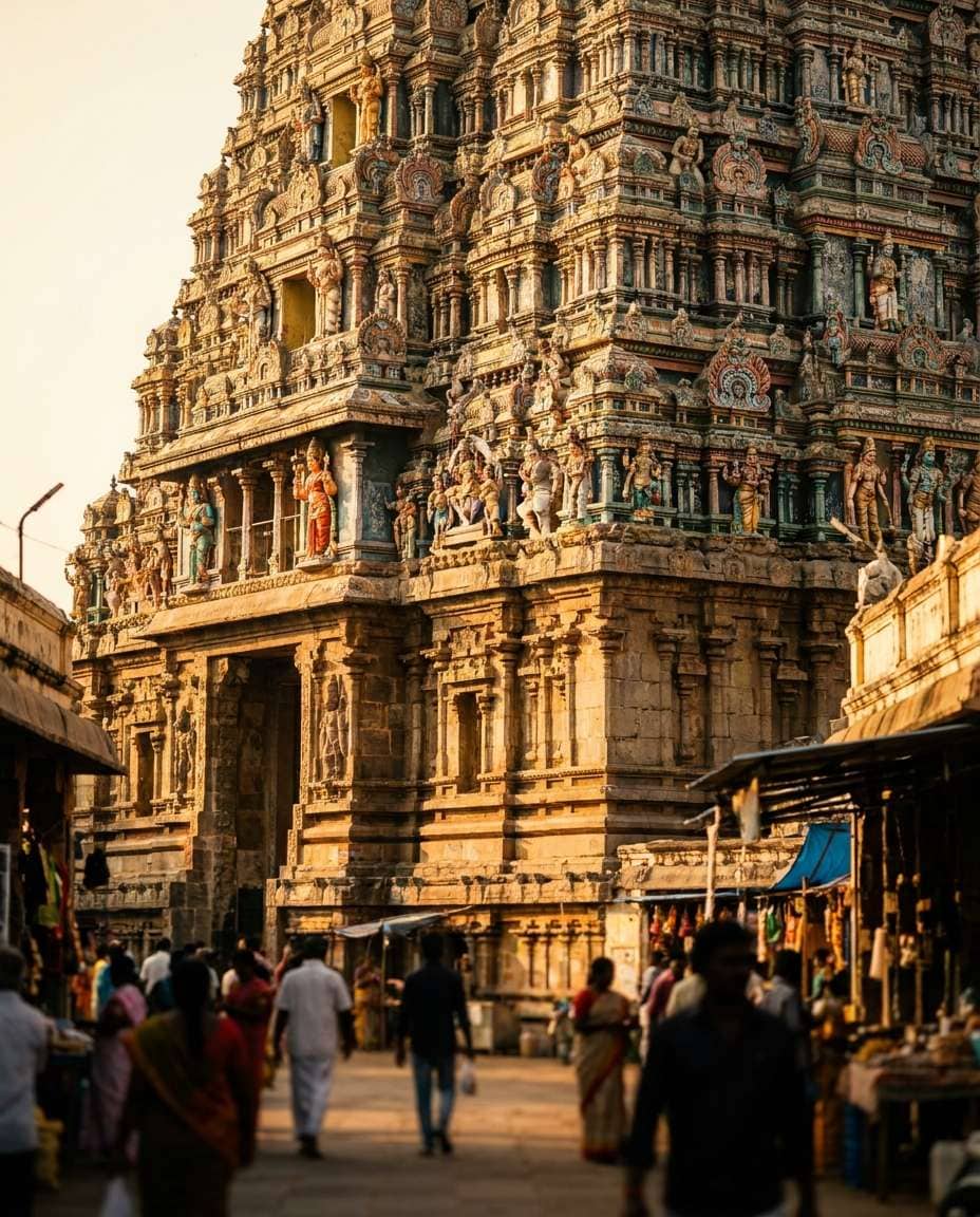 south indian gopuram photo