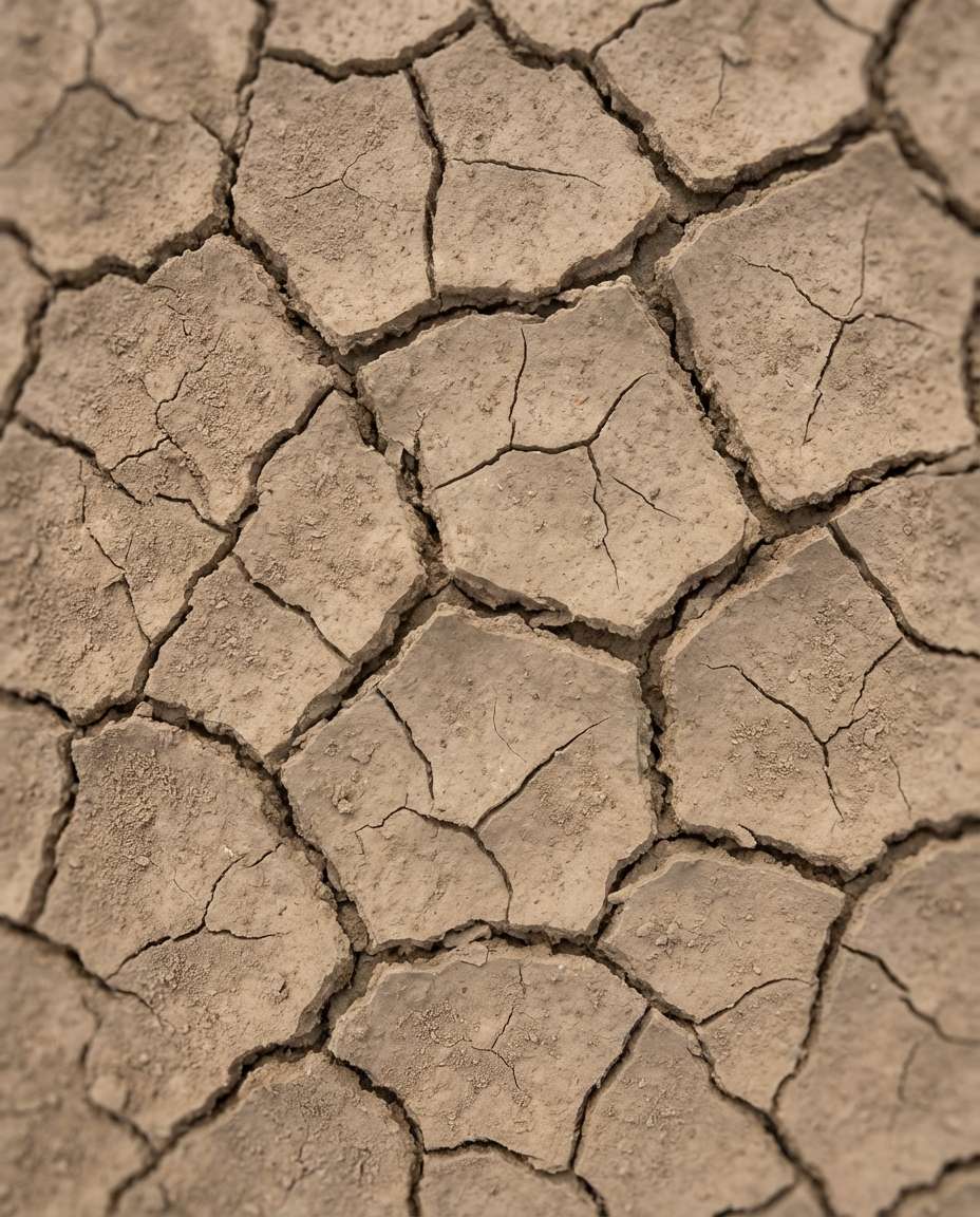 cracked desert mud photo