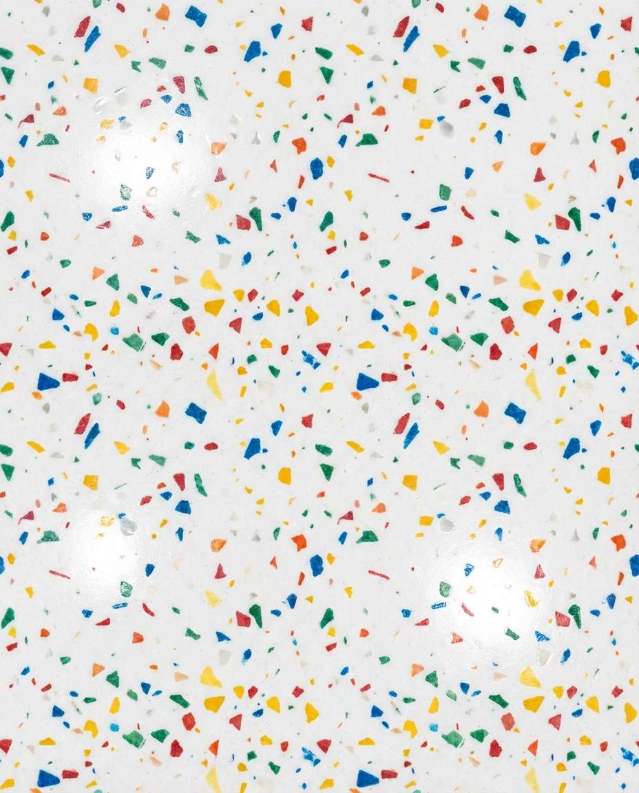 white terrazzo chips photo