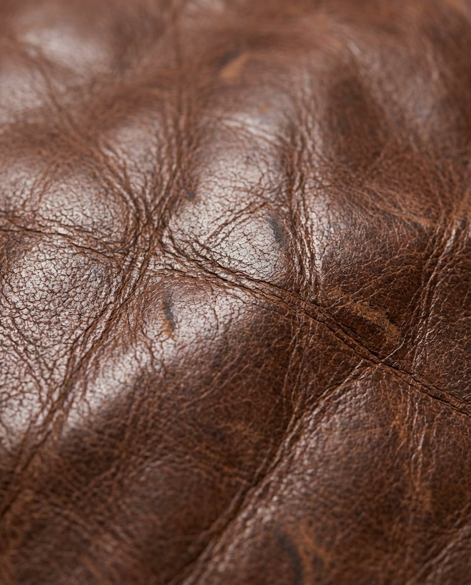 worn leather grain photo