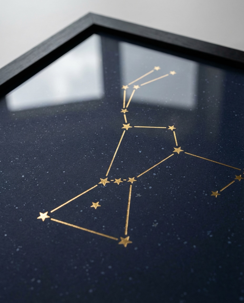 gold foil constellation photo