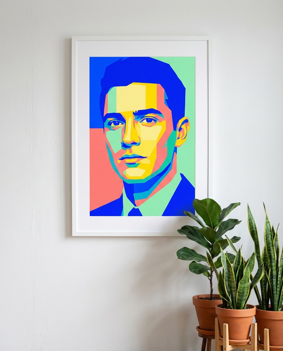 pop color portrait poster photo