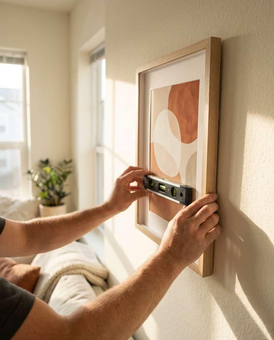 hands hanging frame photo