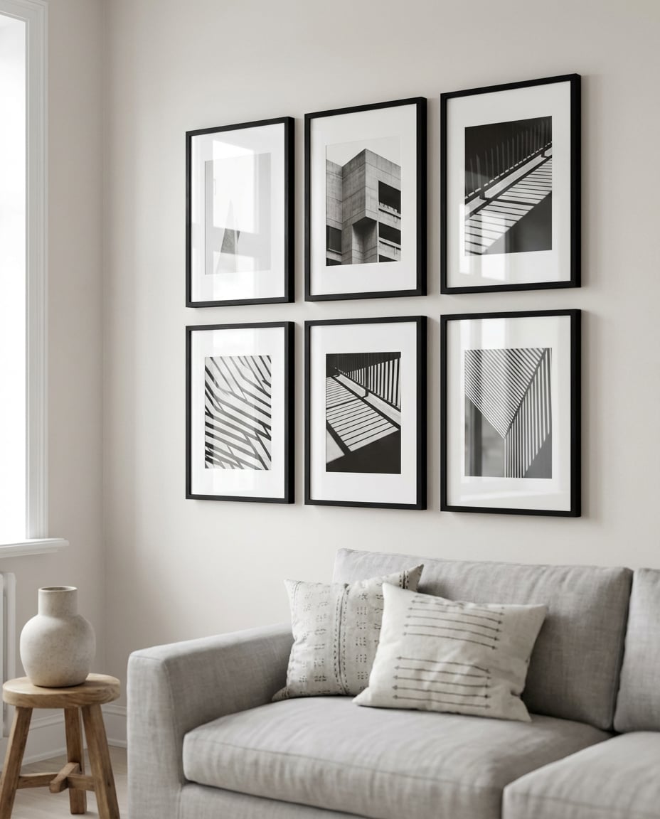 black and white gallery photo