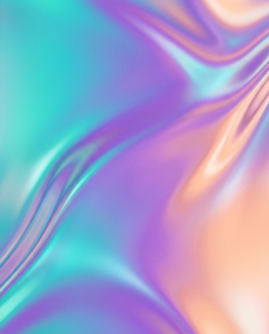 holographic gradient chrome photo