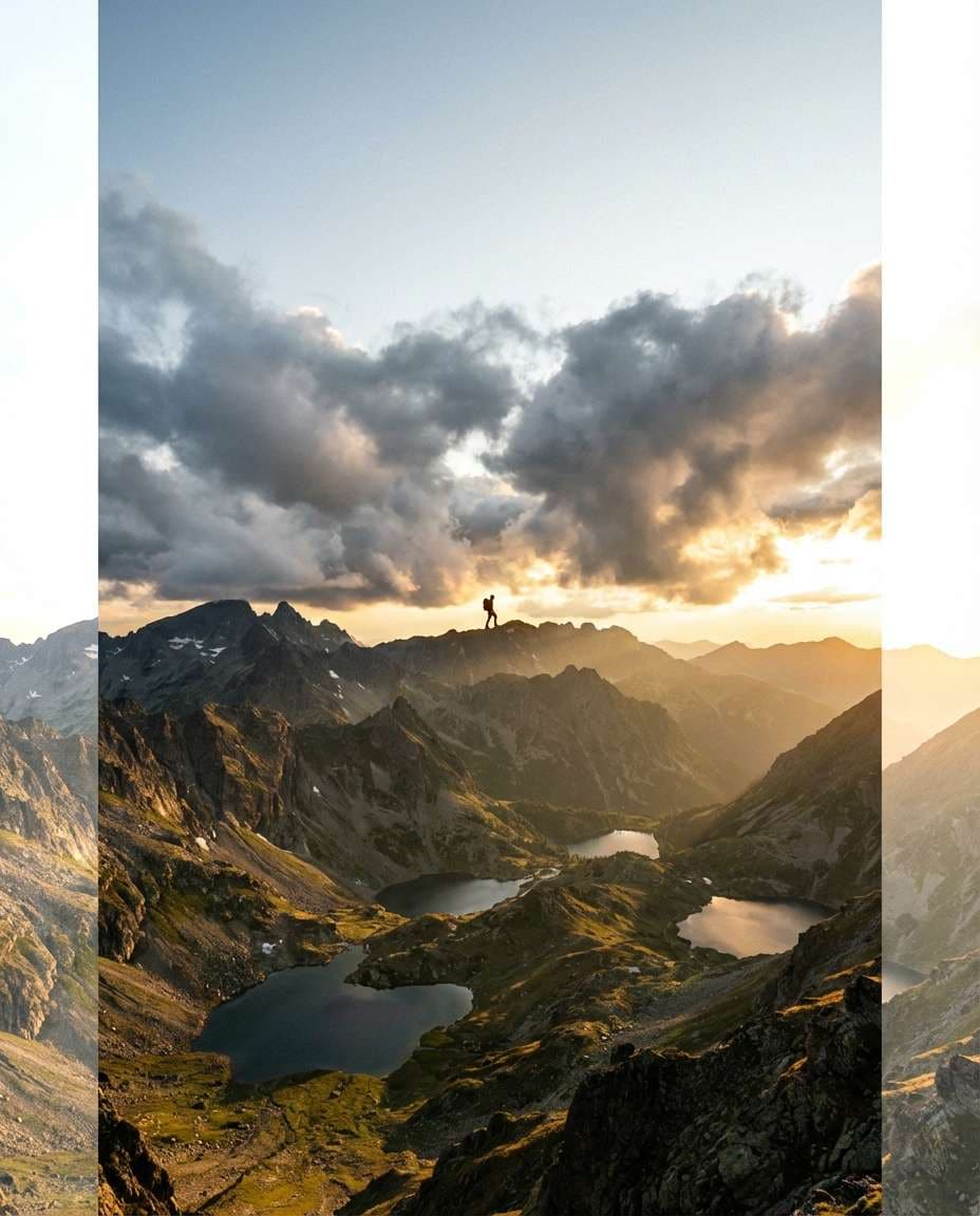 mountain hiker tiny photo