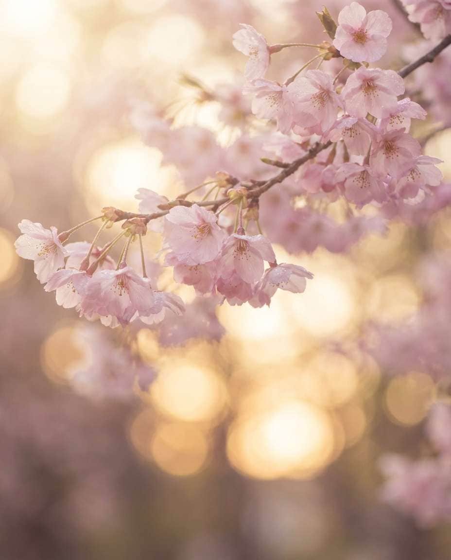 cherry blossom bokeh photo