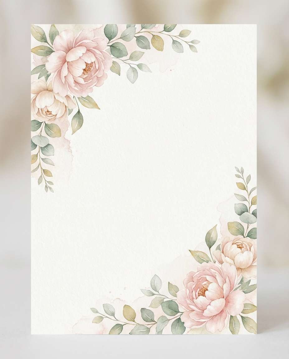 minimal blush florals photo