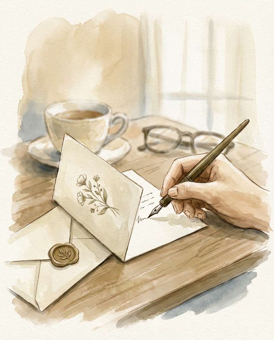 writing a thank you photo