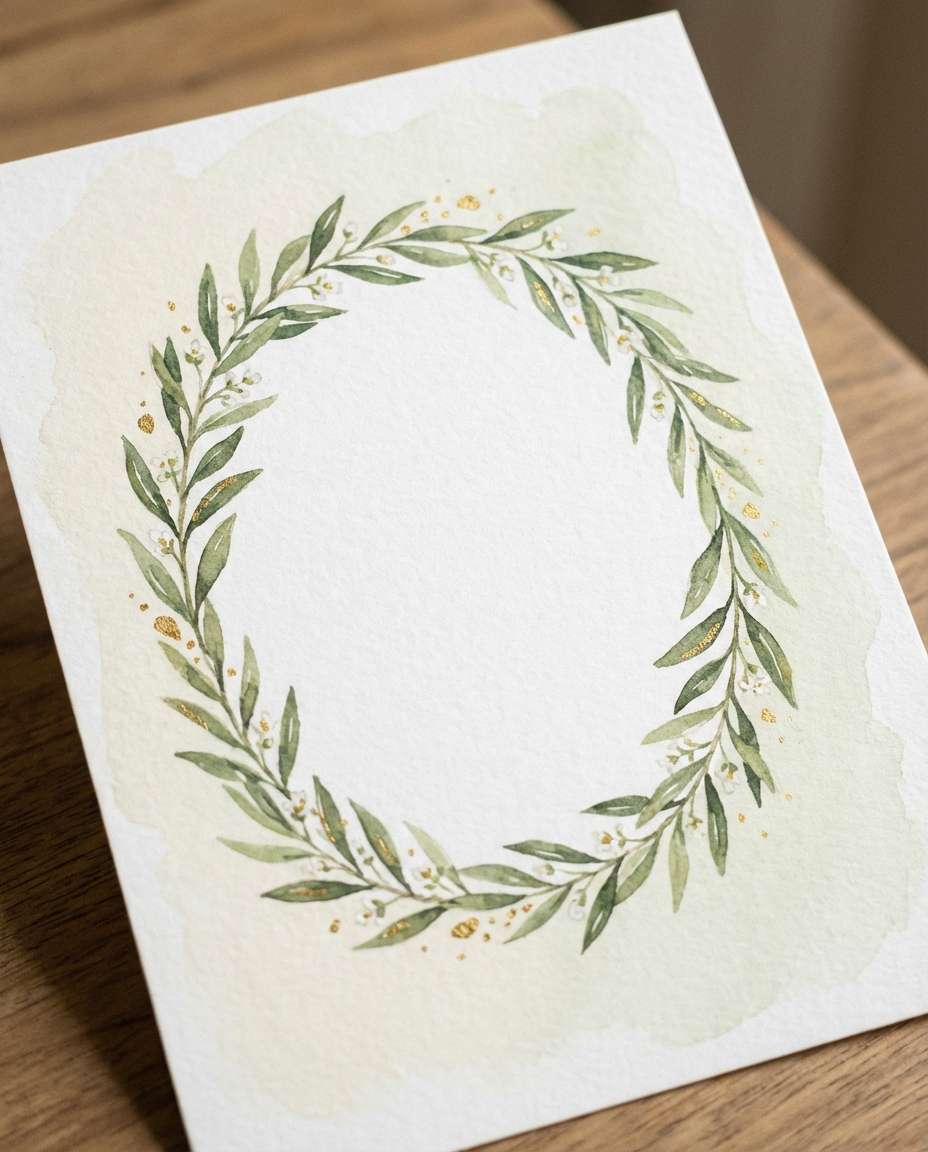wedding olive wreath photo
