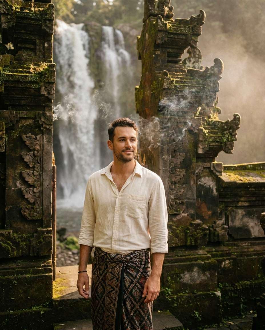 bali temple serenity photo