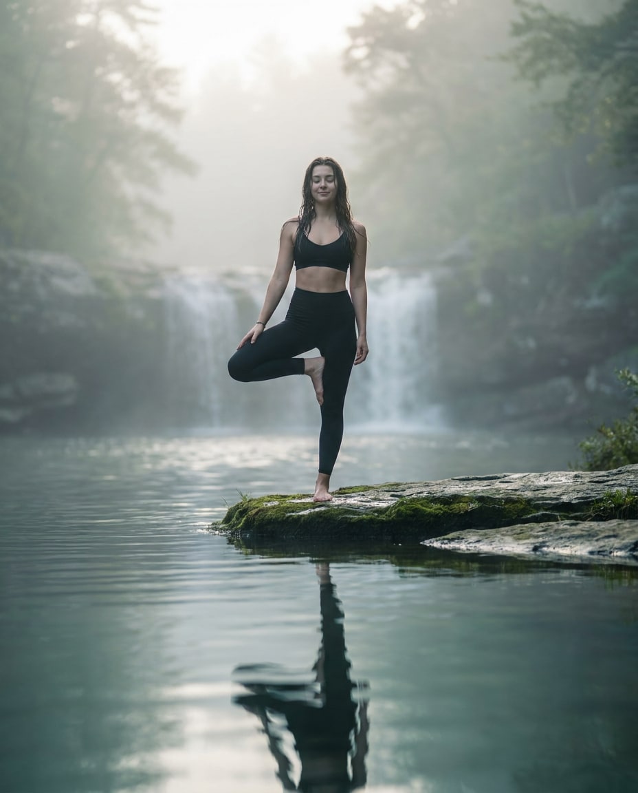 yoga by the falls photo