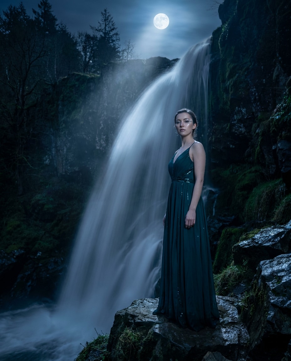 moonlit portrait photo