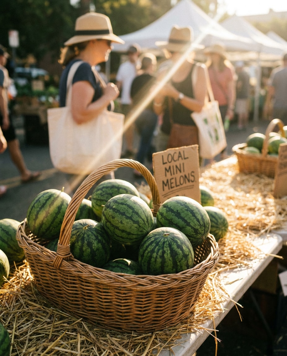 farmers market basket photo