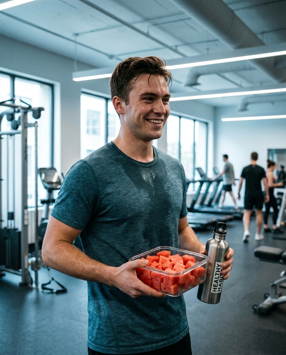 fitness hydration shot photo